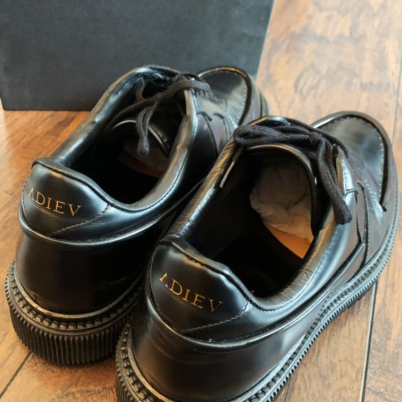 Adieu Paris Type 123 Sneaker Derby Shoes Black US 9.5 - Picture 3 of 3